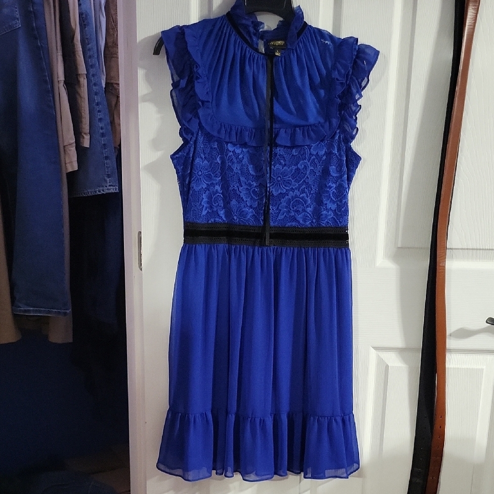 Disney Snow White Elegant Blue Lace Dress